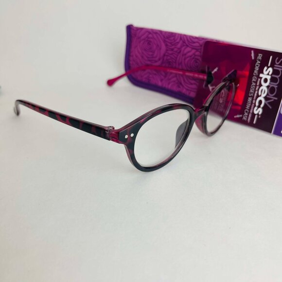 RG0363 Lot of 4 Simply Specs Foster Grant Unisex Reading Glasses With Case +1.25 - Picture 2 of 9